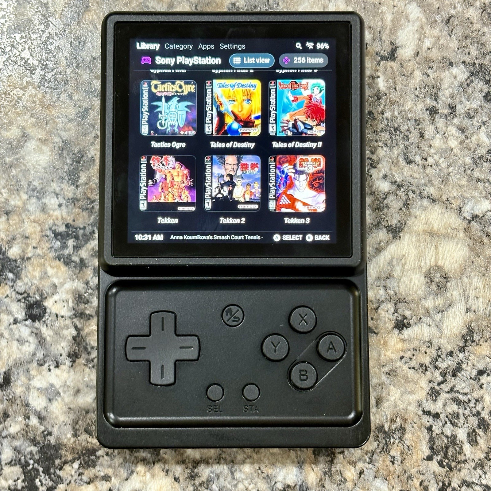 Anbernic RG Rotate, Retro Gaming Handheld, 128GB Card, Loaded Ready To Play