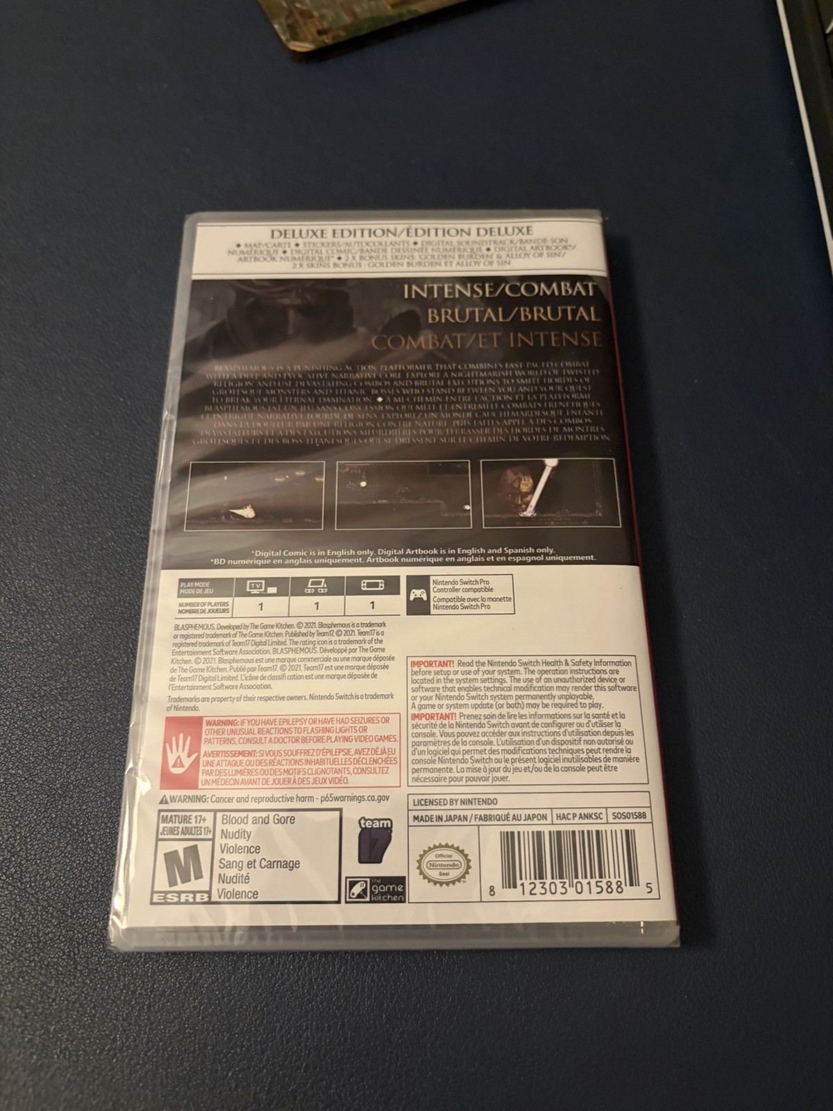 Blasphemous Deluxe Edition (Nintendo Switch, 2021) Brand New! Sealed!