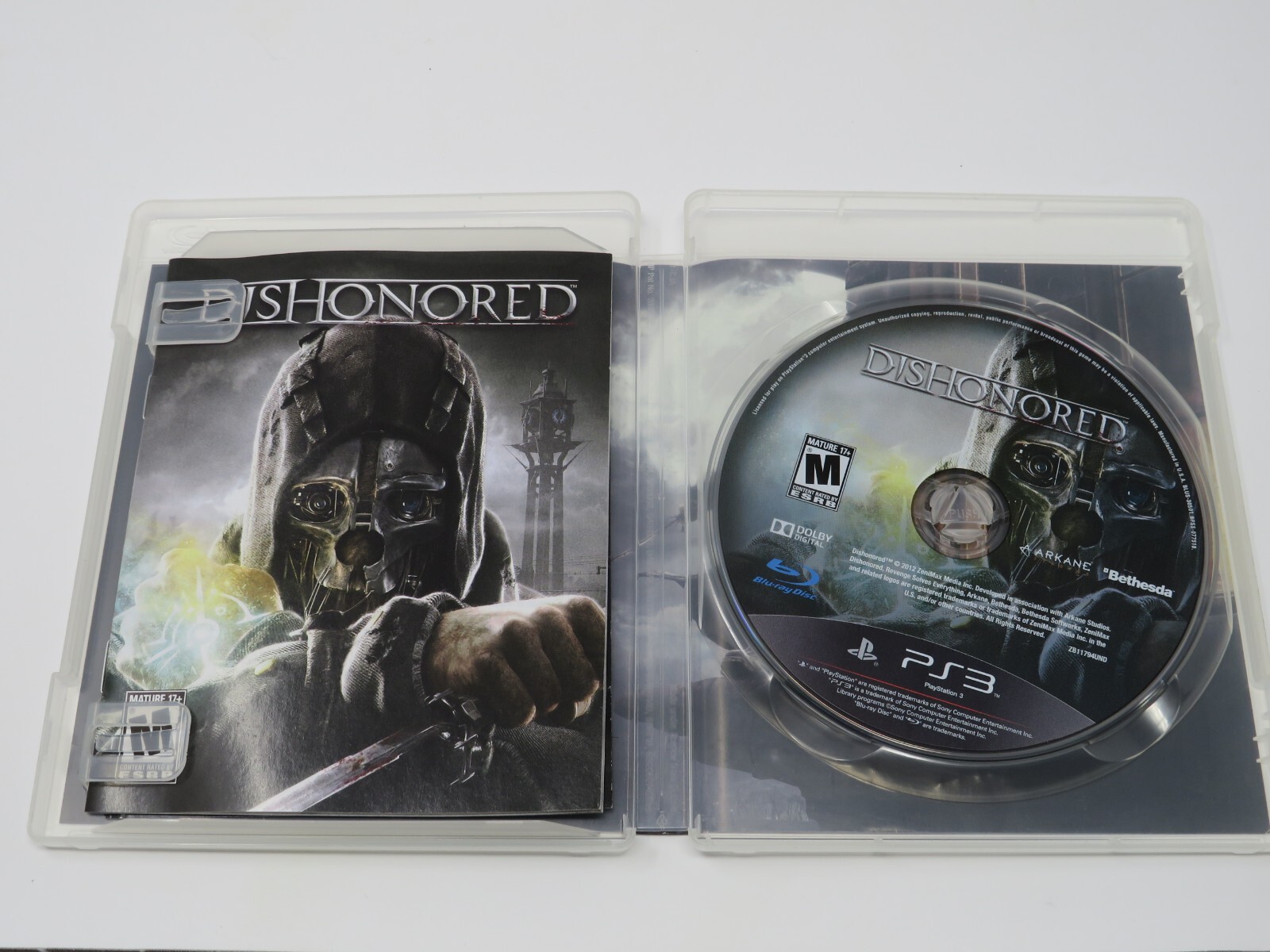 Dishonored PlayStation 3 PS3 (Sony PlayStation 3) Complete w/ Manual – Tested