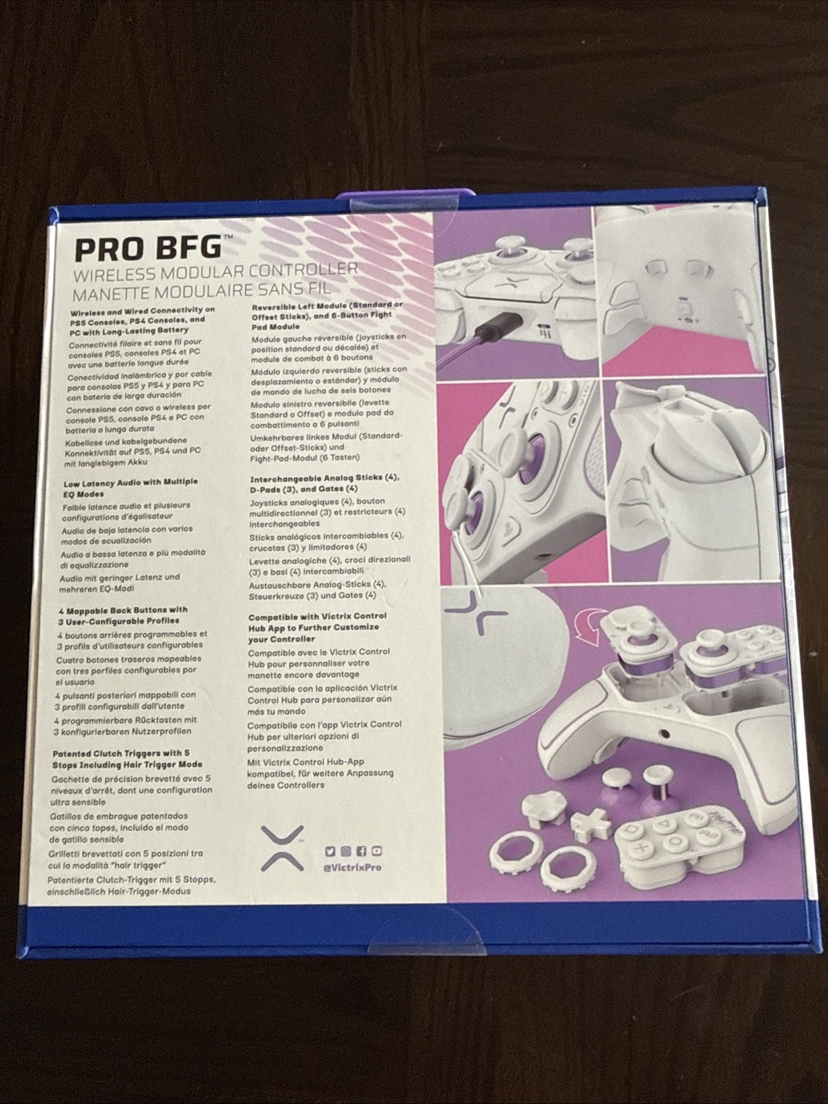 PDP Victrix Pro BFG Wireless Controller for PlayStation 5 – White