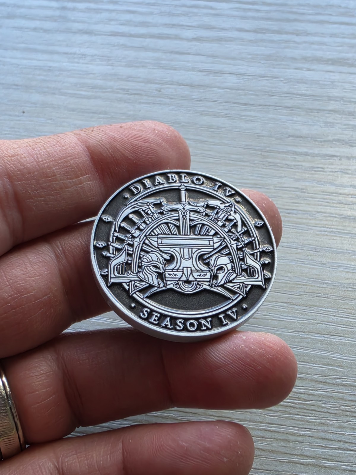 Diablo 4 IV Developer Coin Medal Season Of Loot Reborn #4 D4 Rare Blizzard PC