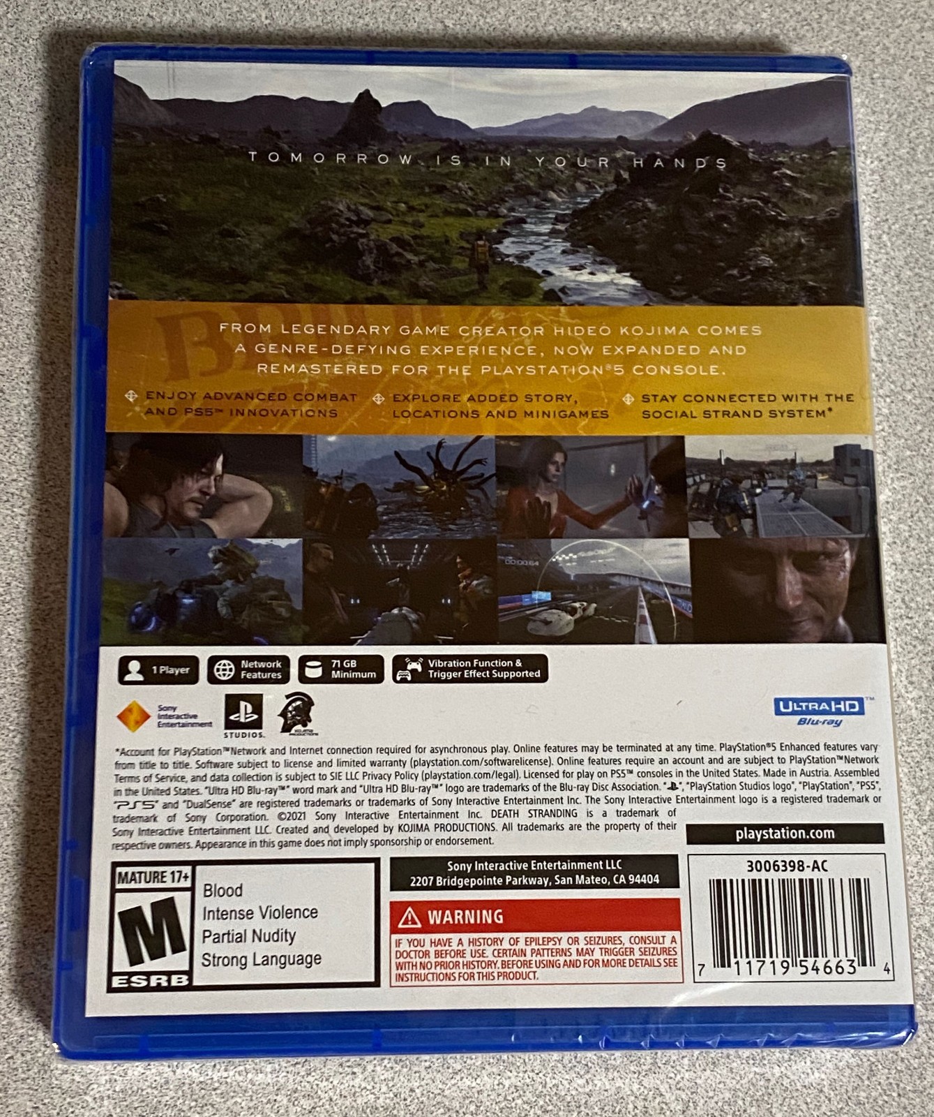 Death Stranding Director’s Cut PS5 New Sony 3006398-AC 3006398 711719546634