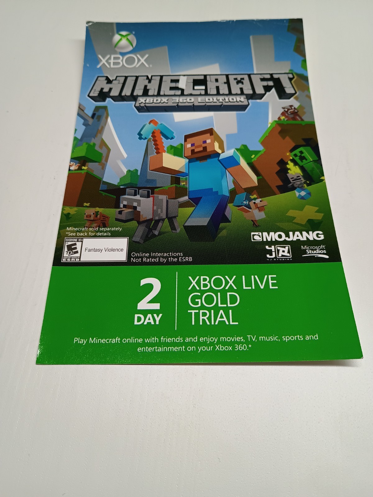 Microsoft Xbox Live Free 48 Hour Trial Gold Subscription XBOX 360 (Unused)