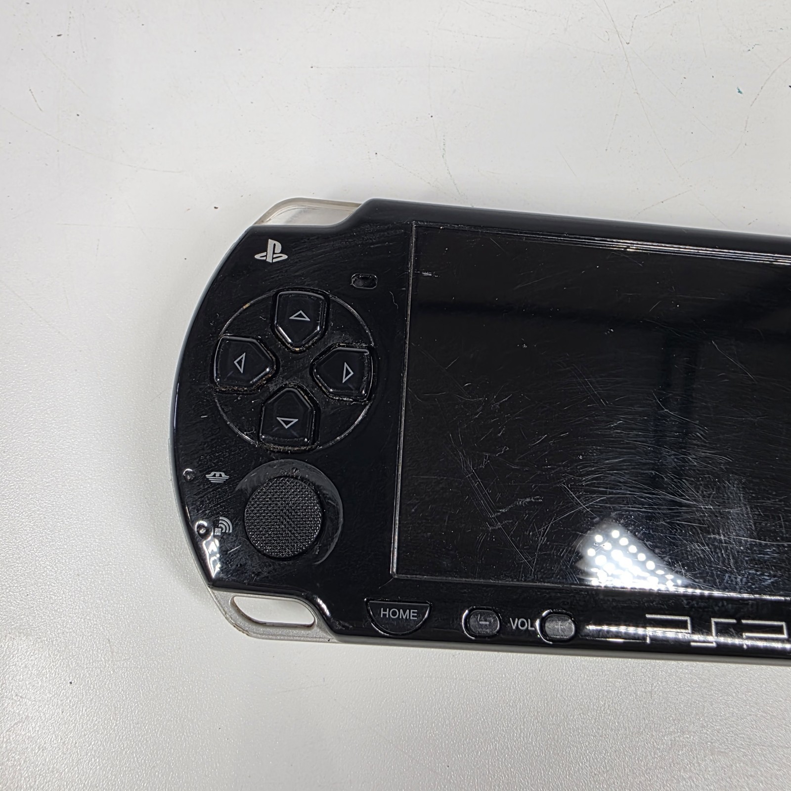 Sony PSP-2001 Slim Edition Black w/ Charger & Need For Speed Carbon – No Battery