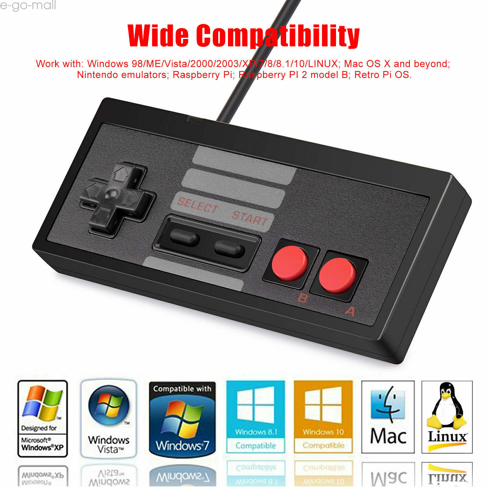 USB SNES /NES/ N64 /USB Xbox 360 /Controller for Windows PC MAC Wired/Wireless