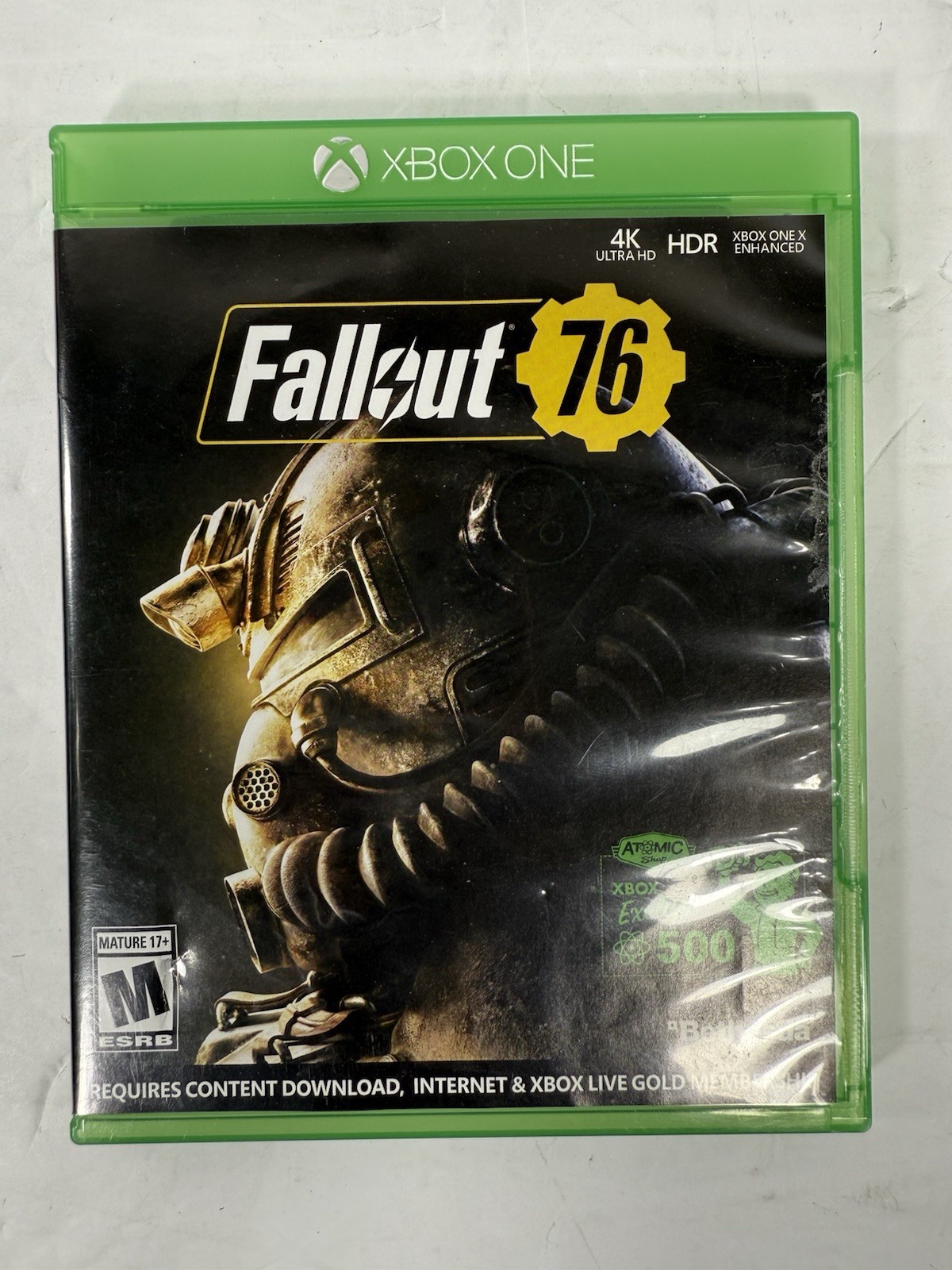 Microsoft Xbox One X Console 1TB Black + Controller & Cables – Fallout 76 Bundle