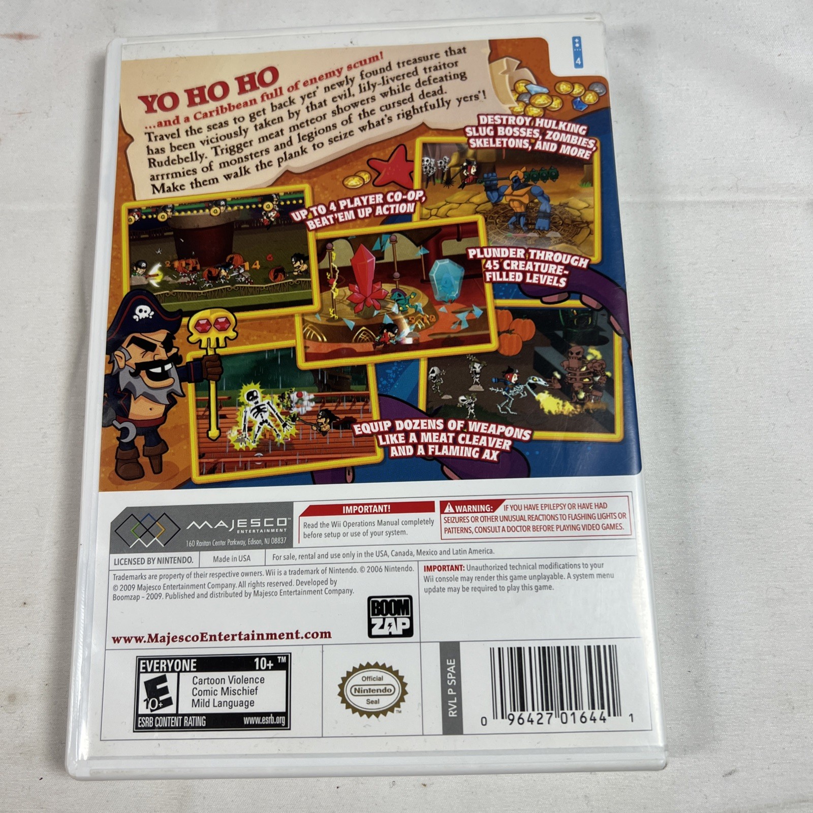 Pirates Of Plundarrr Wii Complete-Tested Works CIB-See Notes