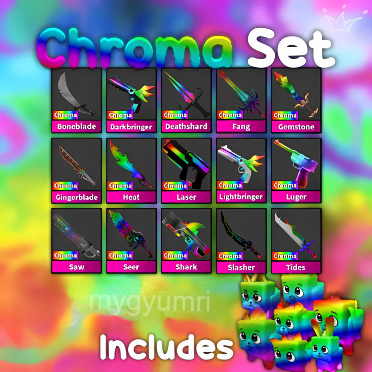 Roblox MM2 Chroma Set Pets Included *LEGIT + RELIABLE*