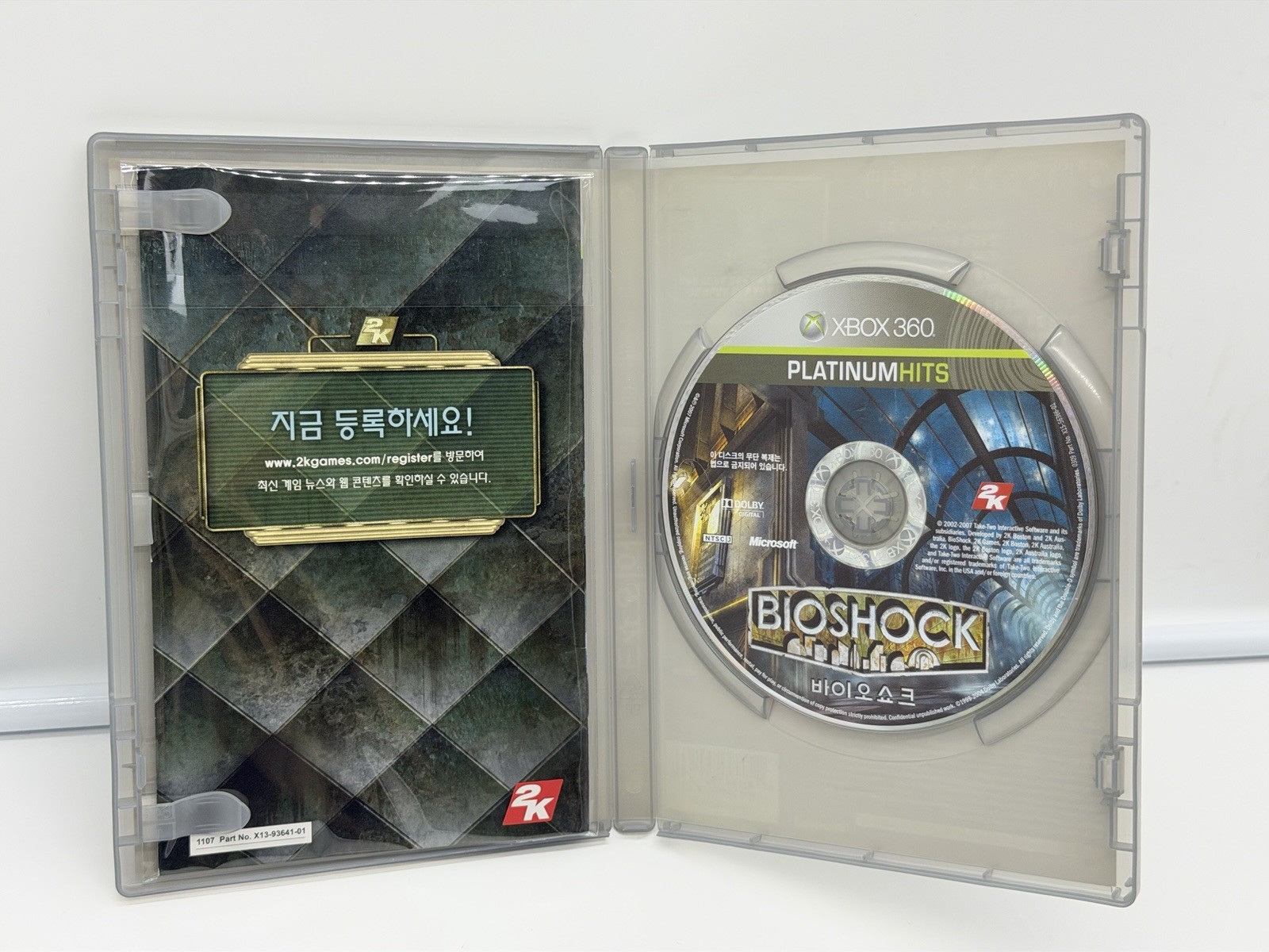 Korean Bioshock 1 Xbox 360 Korean Platinum Hits Version Complete Korea Rare FPS
