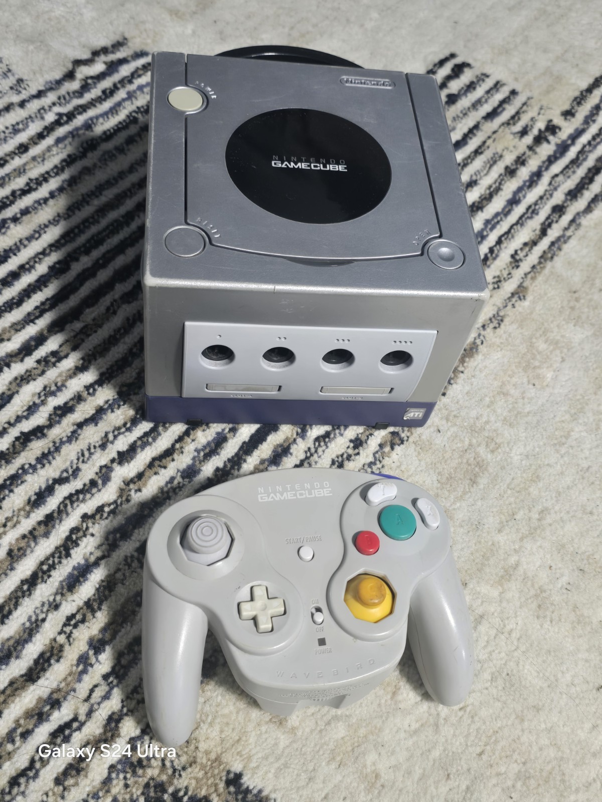 Nintendo GameCube DOL-101(USA) ​ Gray WaveBird Controller Parts Or Repair