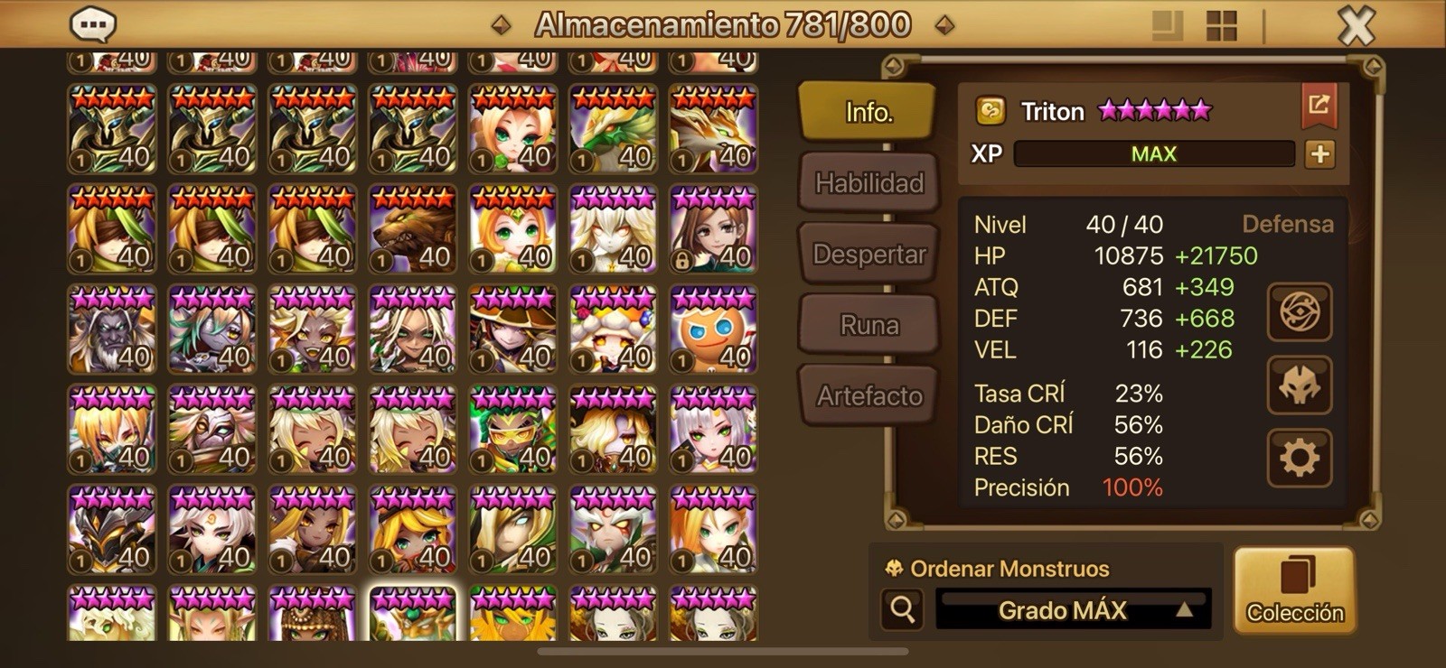 Summoners War ▪️5LD VIP SUPER SPEED ASIA SERVER ▪️Ongyouki Celia Zenisek Thebae