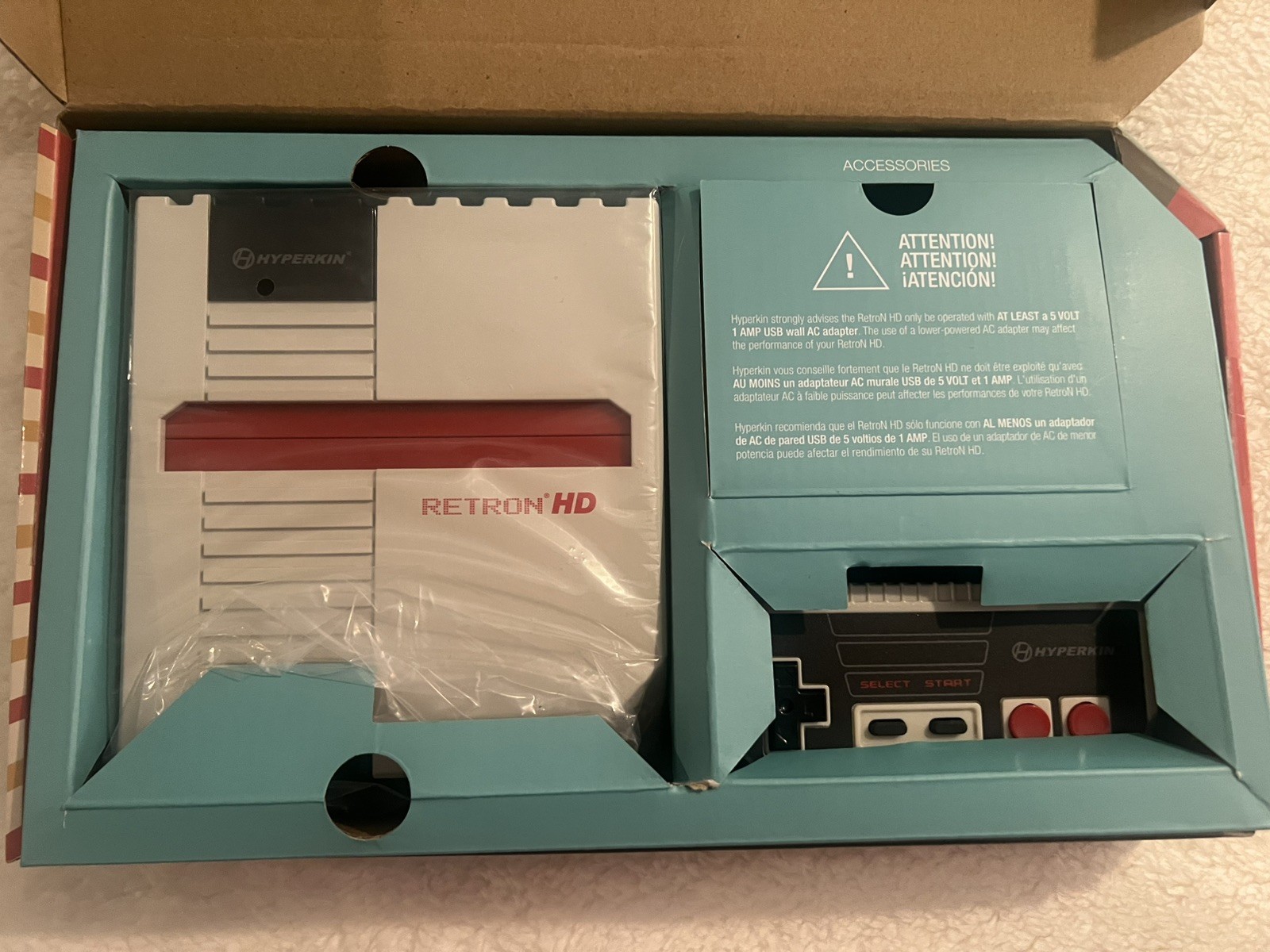 Hyperkin Retron HD Gaming Console for NES (Gray) M01888-GR Brand New Sealed