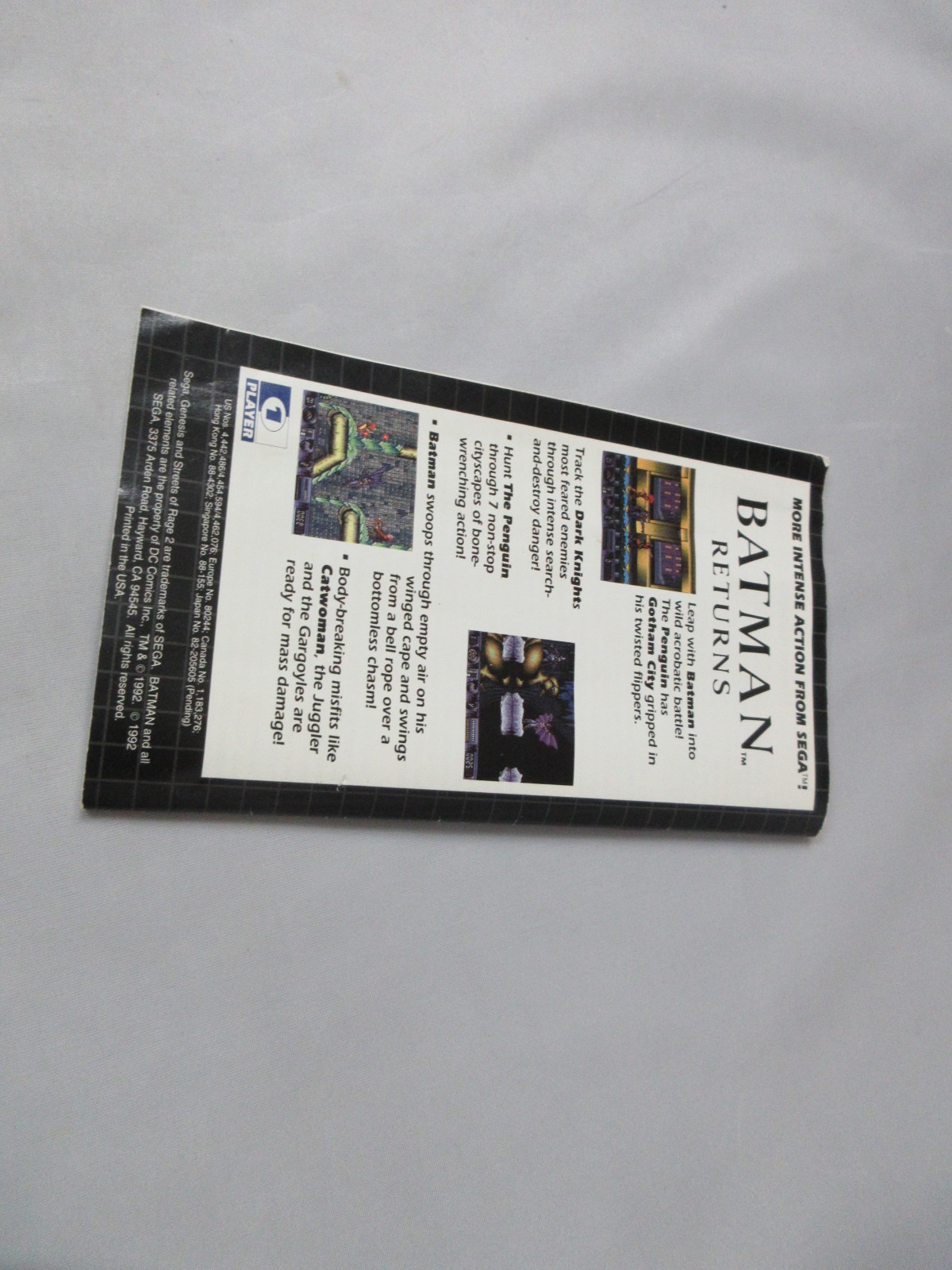 Streets of Rage 2 (Sega Genesis, 1992) (Not For Resale) TESTED! Complete :)
