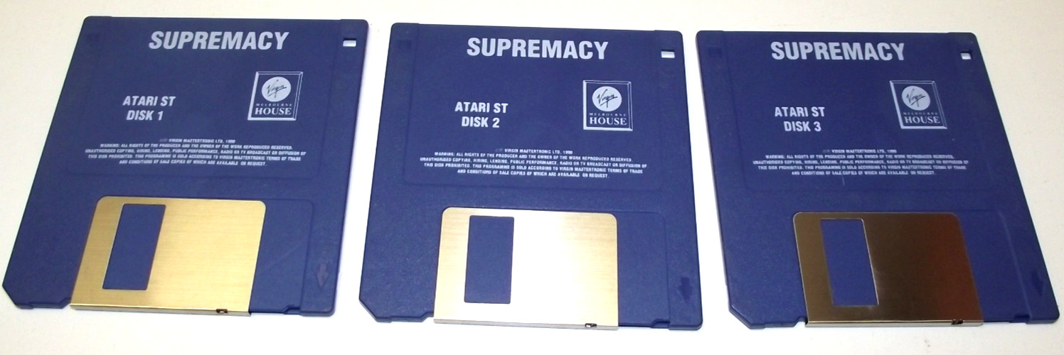 Supremacy: Your Will Be Done (Atari ST) COMPLETE IN BOX Virgin Overlord