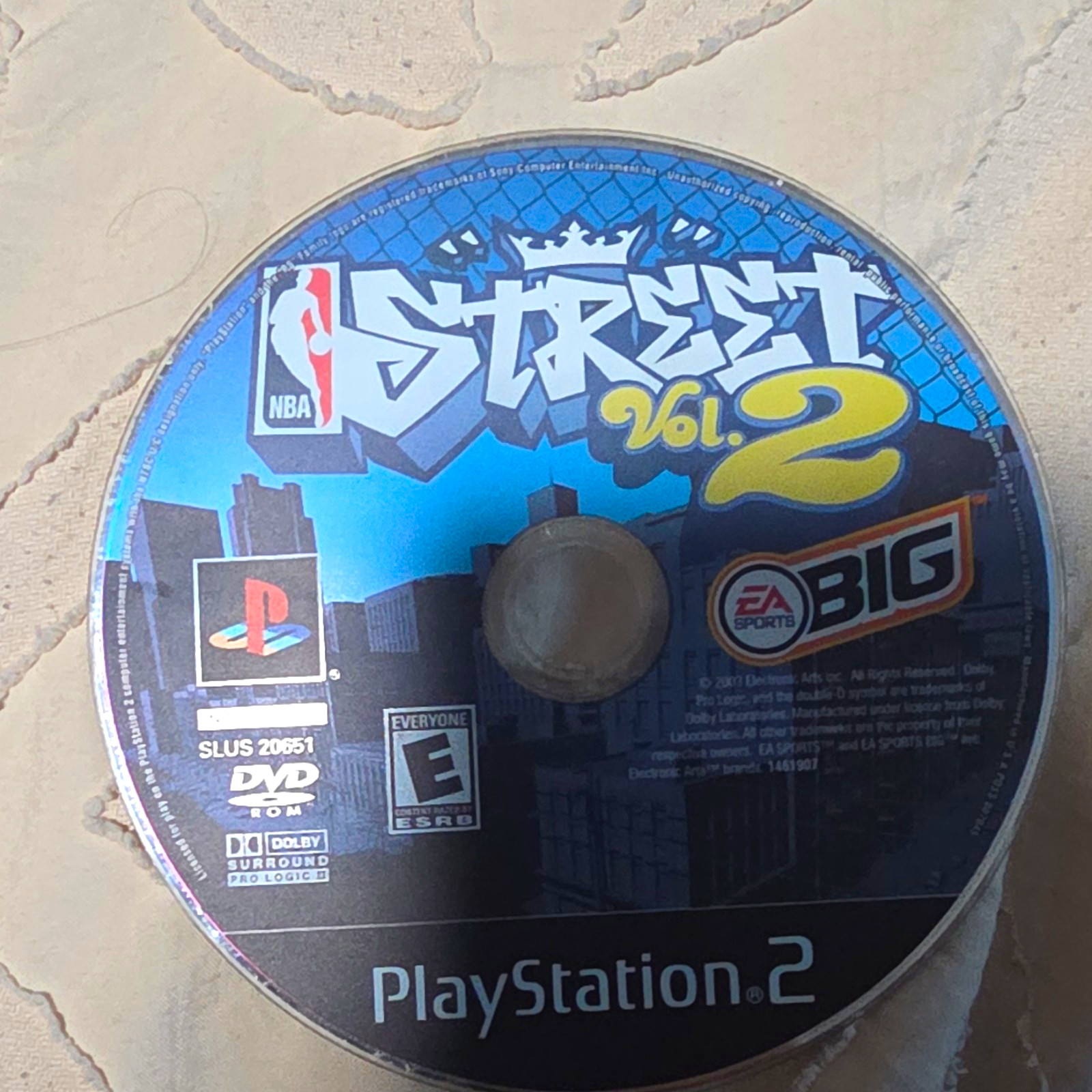 EA SPORTS BIG NBA Street Vol. 2 PS2 Sony PlayStation 2 E-Everyone Disc Only