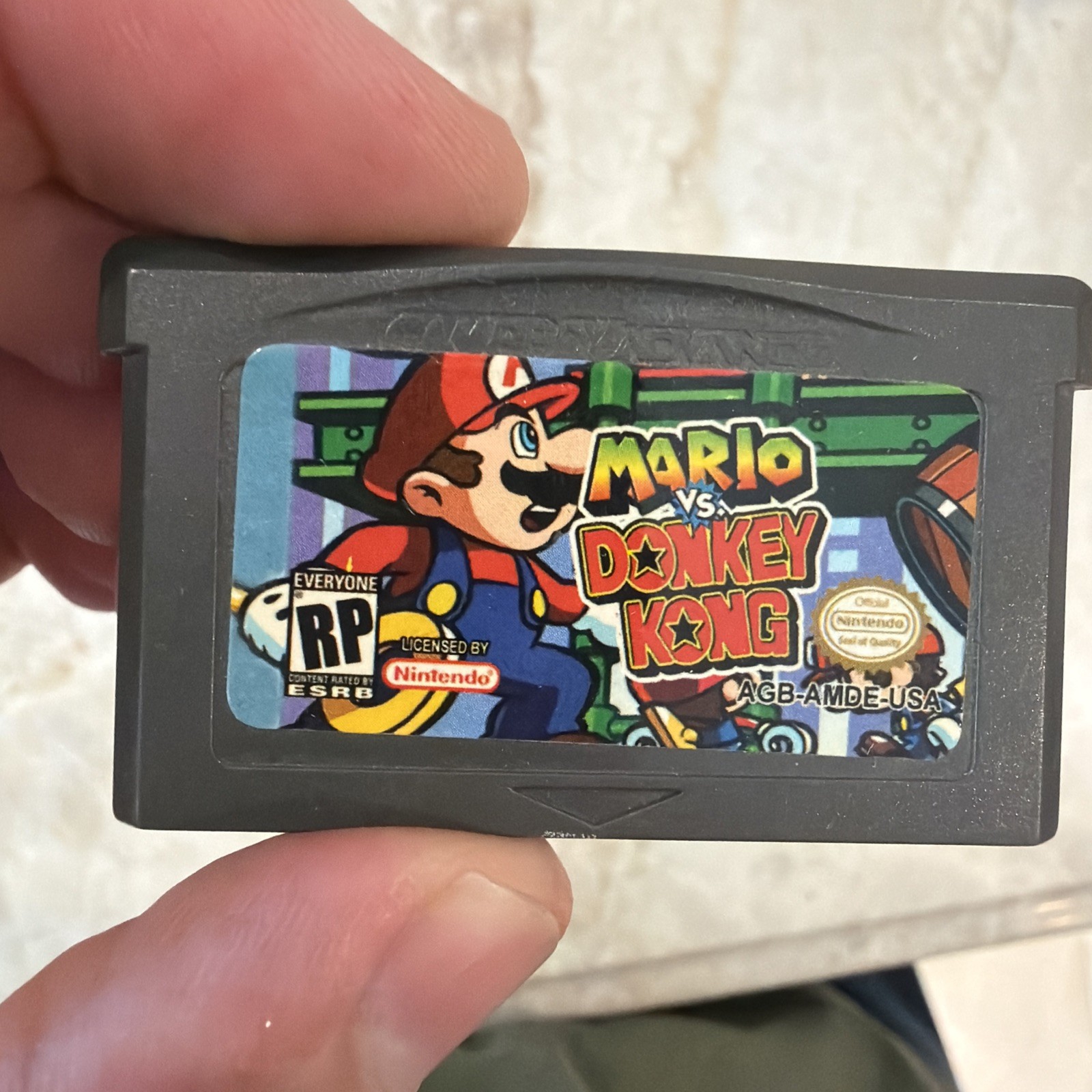 Nintendo GBA Mario Vs Donkey Kong Japan Extremely RARE Rating pending Demo