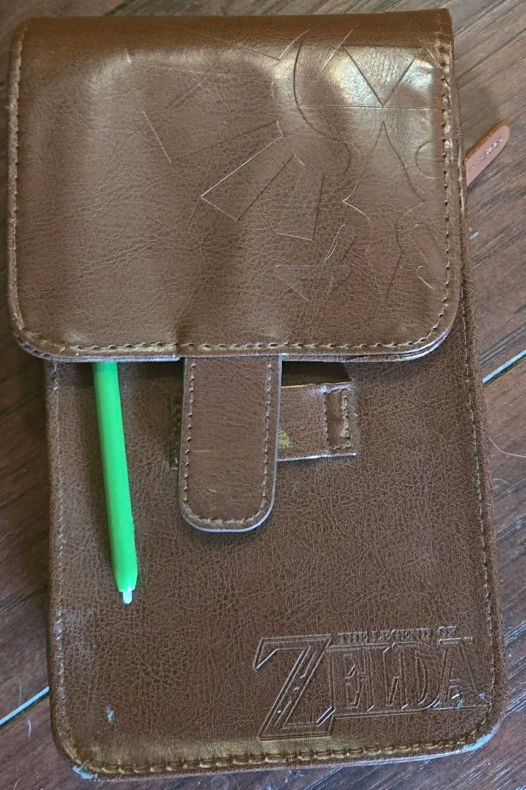 Legend of Zelda Nintendo DS Leather Case Brown Belt Clip Sheath Pouch