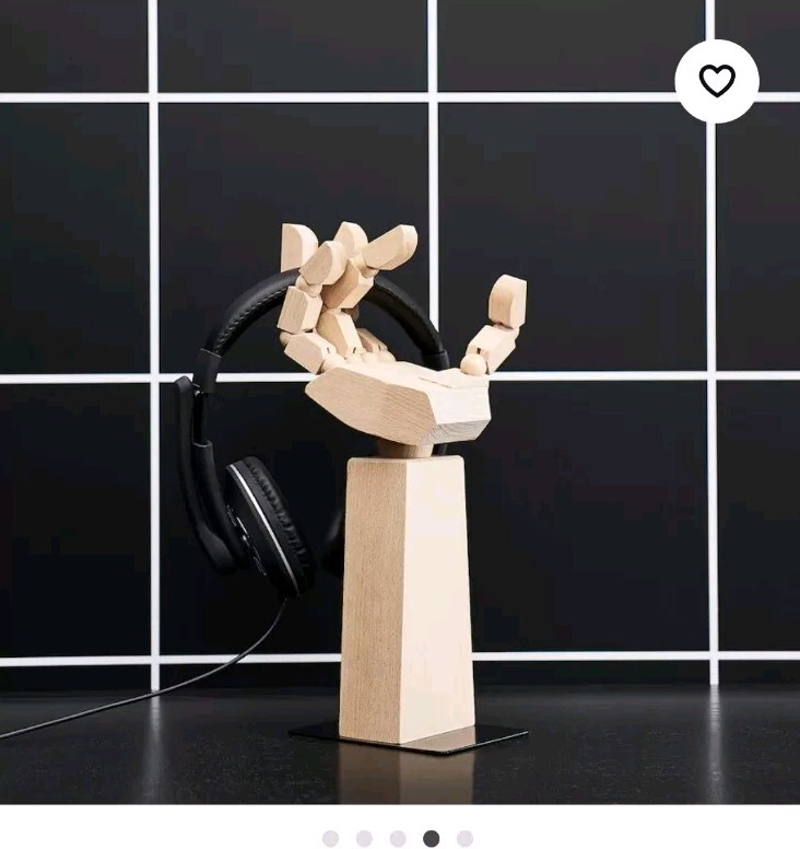 NEW Sealed Box Ikea Lanespelare Beech Wood Moveable Poseable Hand Form Stand
