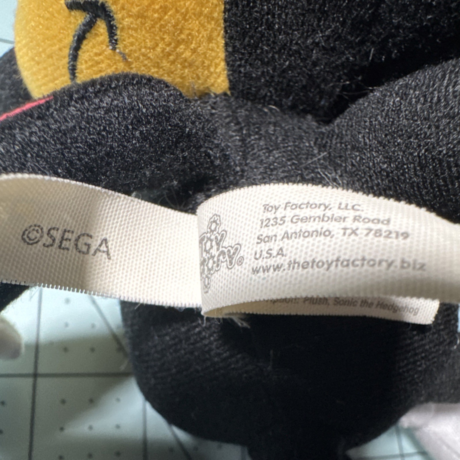 SEGA Shadow the Hedgehog Washable Plush Doll Sonic the Hedgehog Toy Factory