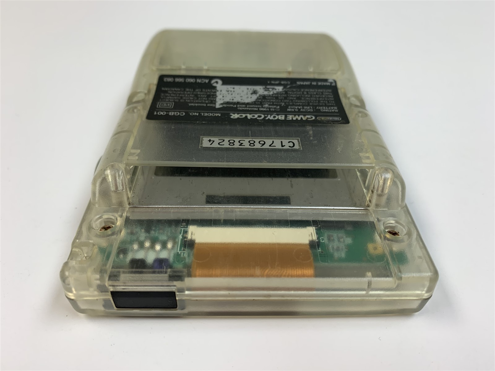 Nintendo Clear GameBoy Color Game Boy Handheld Console