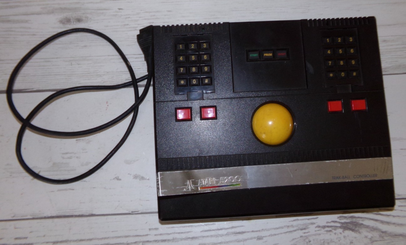 Vintage Atari 5200 Track Ball Controller TRAK-BALL roller ball VTG