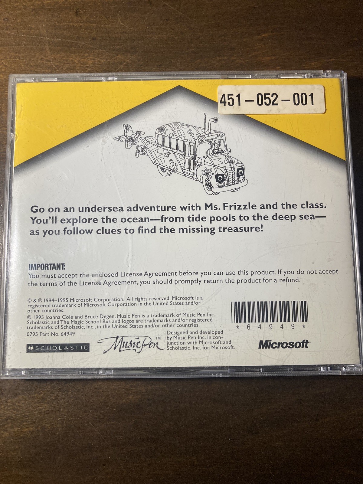 The Magic Schoolbus Explores the Ocean – Microsoft Home Windows 95 PC CD Game