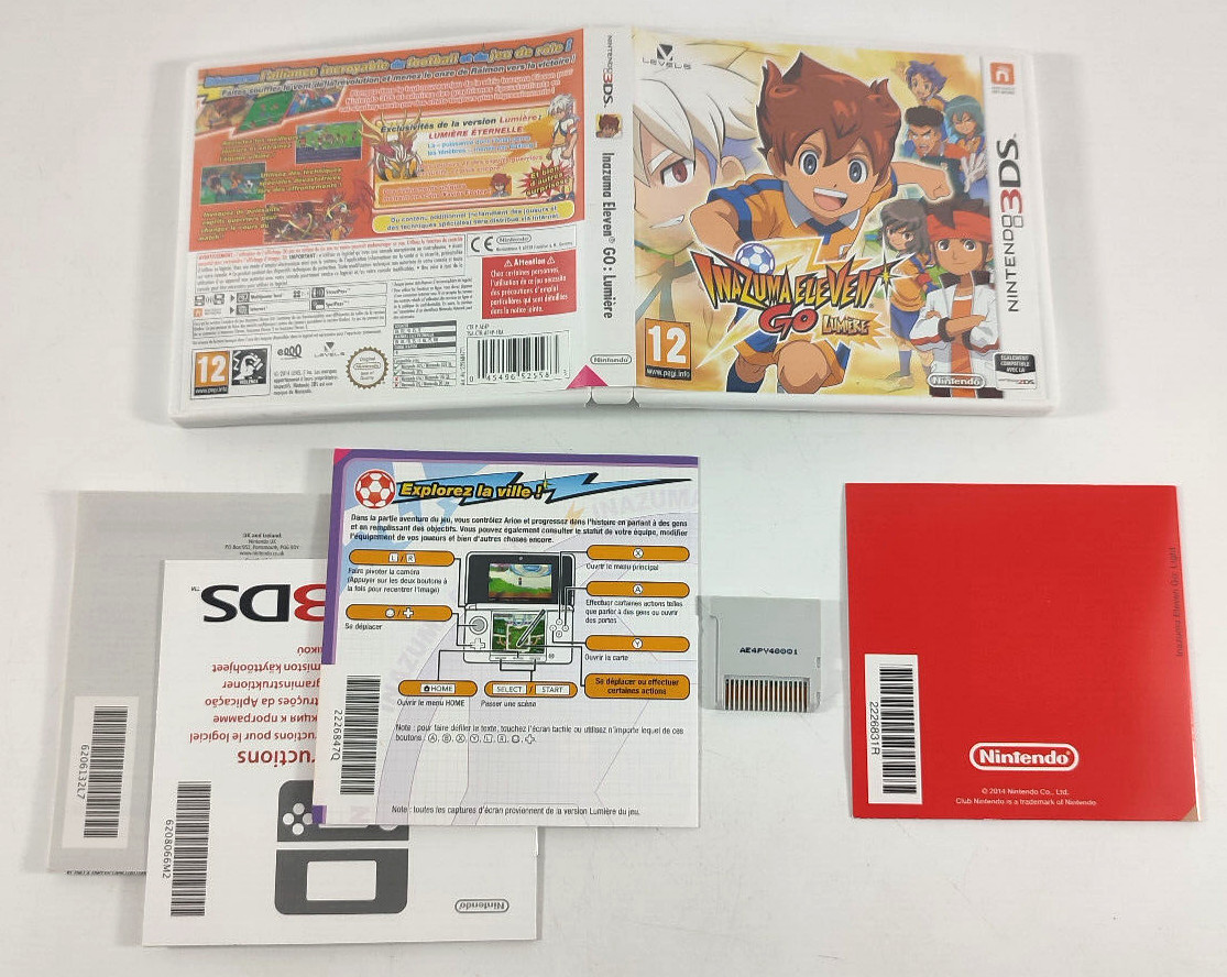 Nintendo 3DS Game Inazuma Eleven Go Lumiere Complete Fast Shipping And Tracking