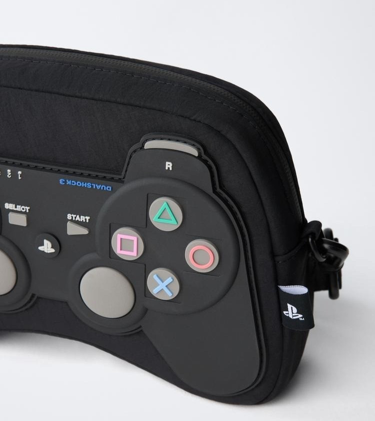 ZARA Sony PlayStation Controller Style Crossbody Bag NEW 2026 JAPAN 12 x 21 x 6