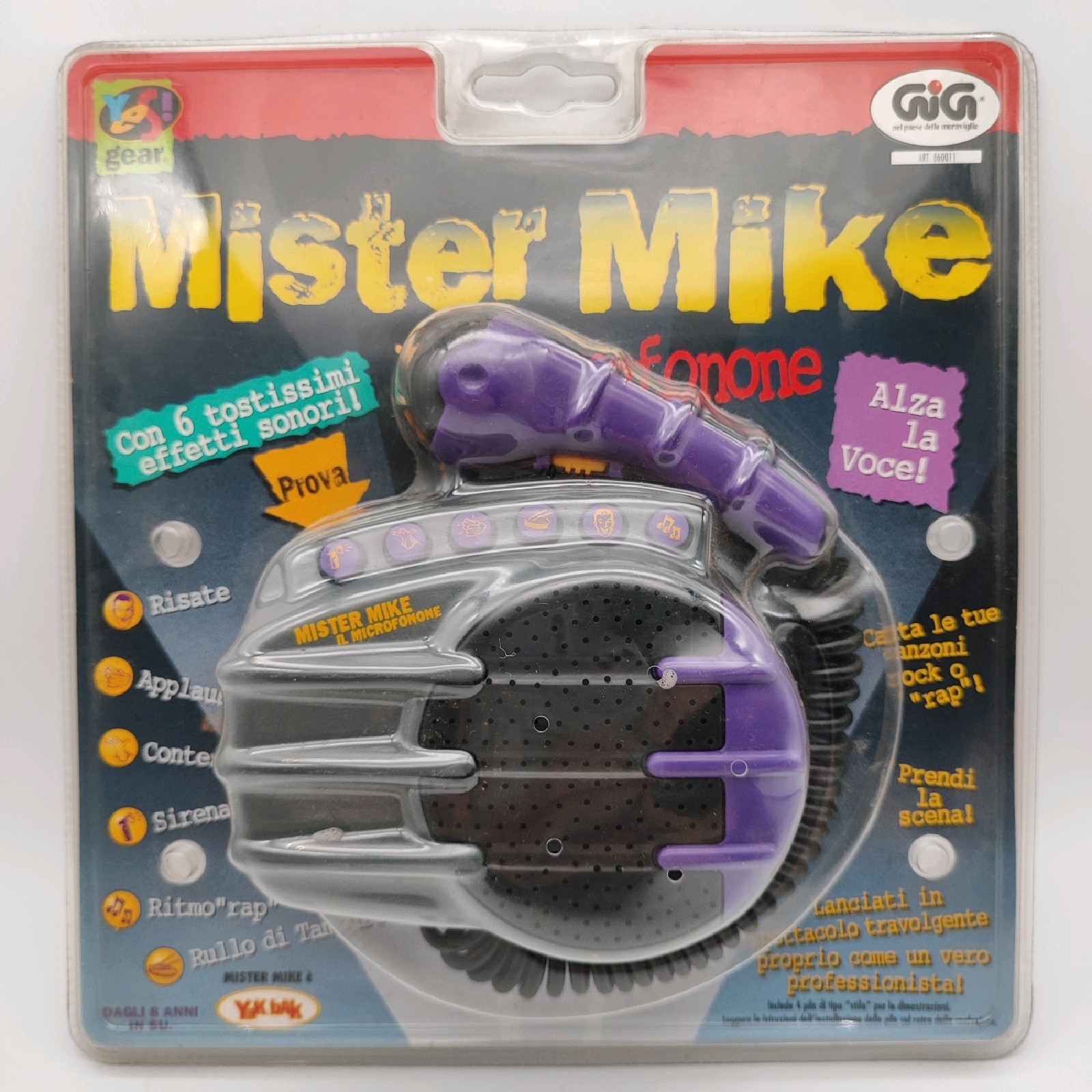 Yes Gear Mister Mike Raises The Voice Microphone Rec Voice Purple H21 Console