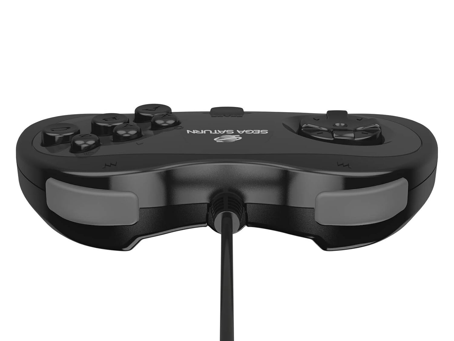 Retro-Bit Official Sega Saturn Controller Pad Original Port GREY