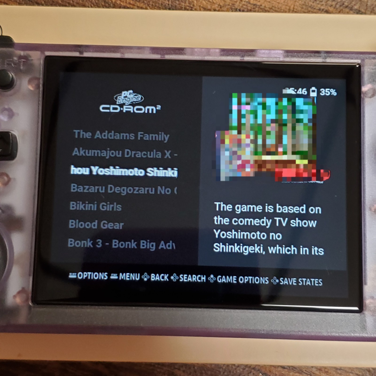 RG35XX H Anbernic Retro Handheld Game Console ROCKNIX OS~ PURPLE Shell 16G+128G