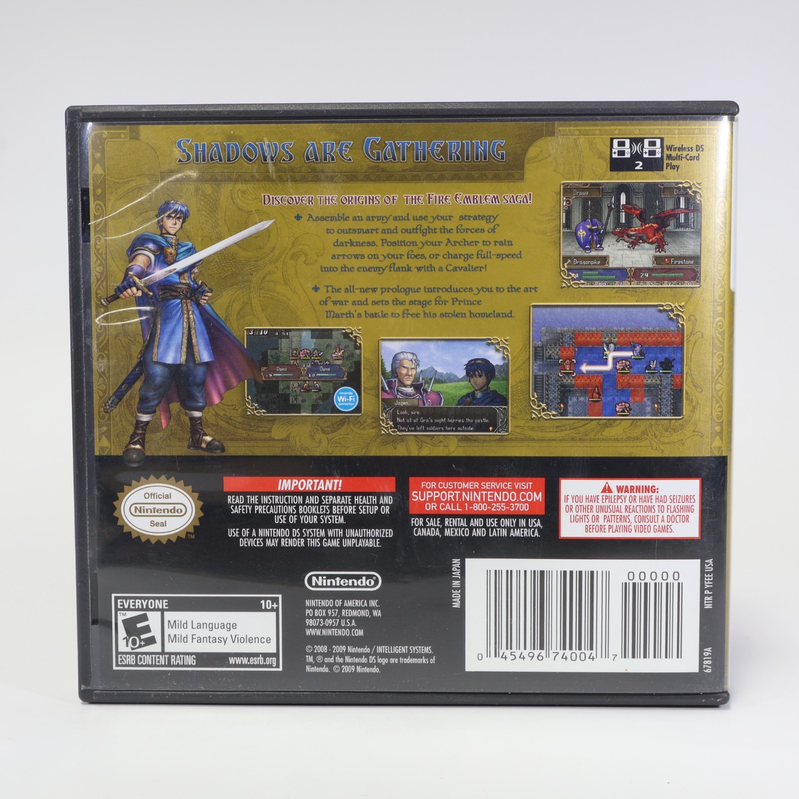 Fire Emblem: Shadow Dragon (DS) Missing Manual – Authentic Good Cond