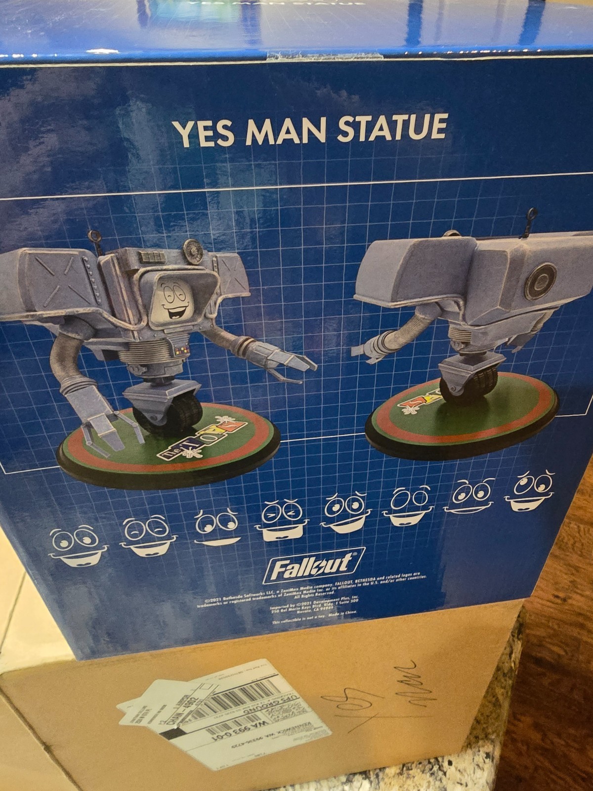 Bethesda The Tops Fallout New Vegas Yes Man Statue – New! Sealed Box!