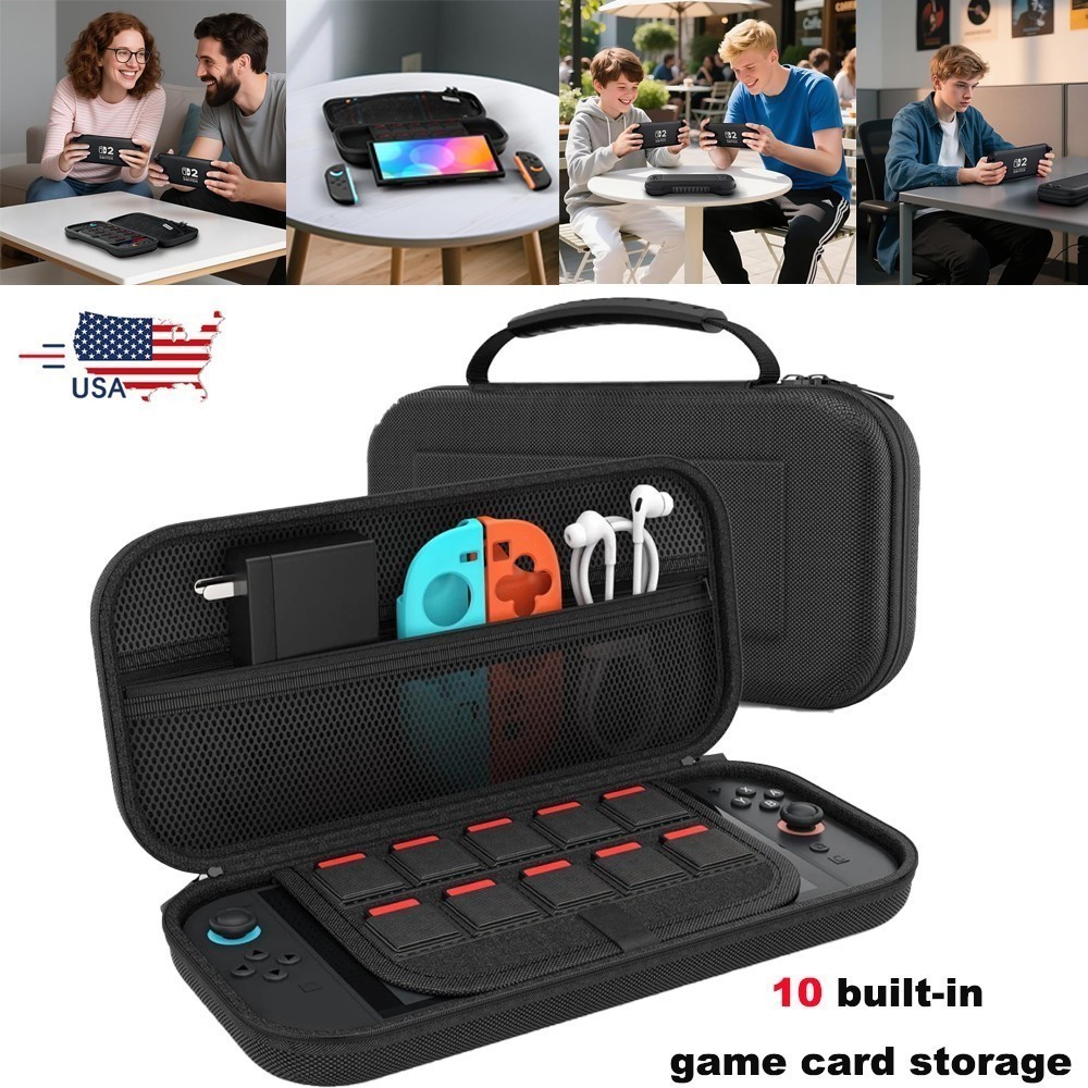 Portable Carrying Case Hard Shell Pouch Travel Game Bag for Nintendo Switch 2