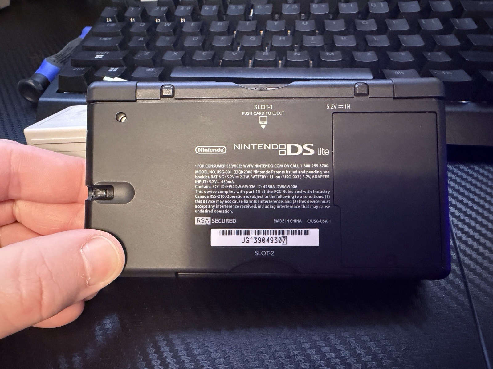 MINT Nintendo DS Lite Handheld Red – W/ New Super Mario Bros – FULLY TESTED