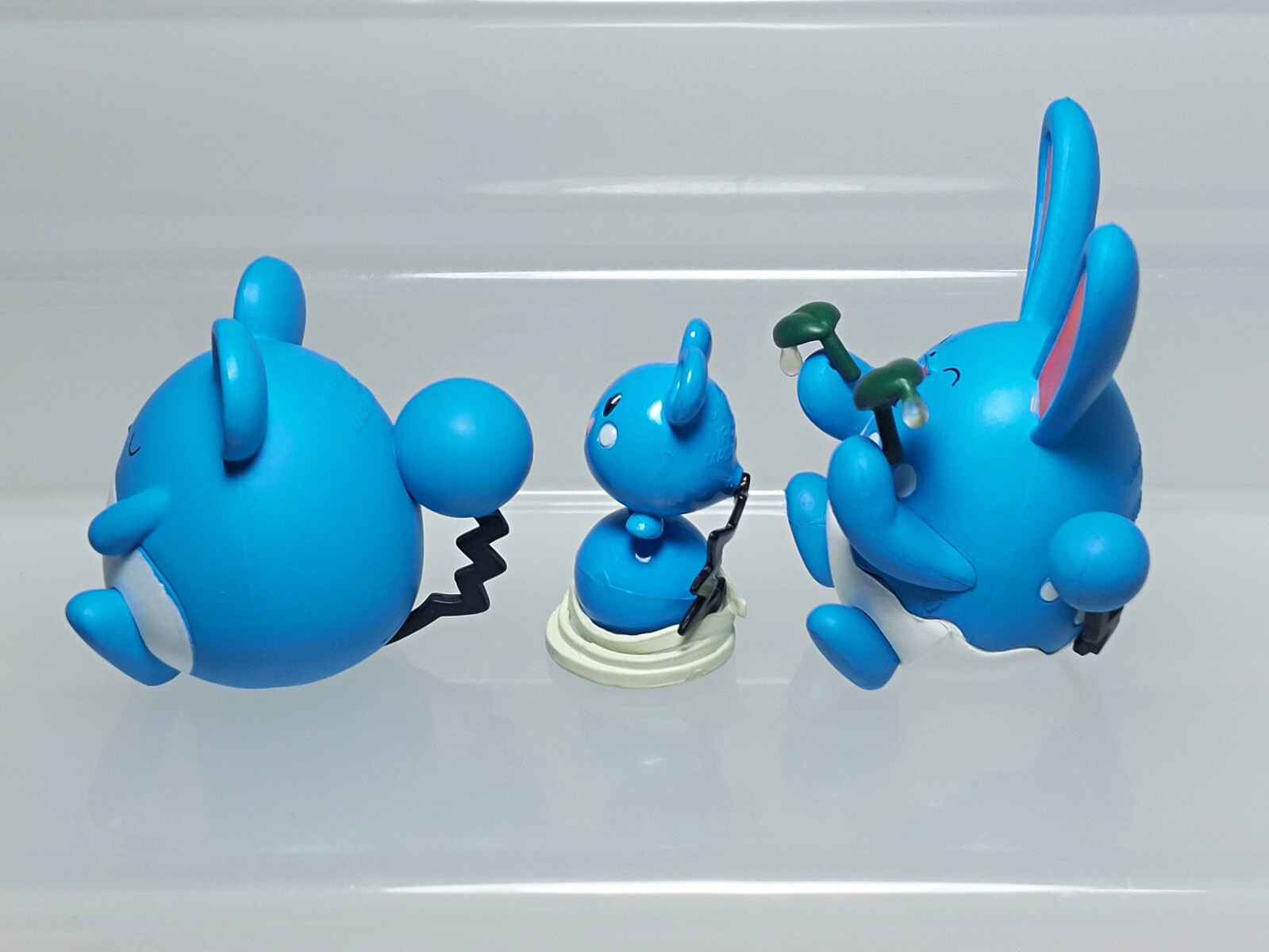 Pokemon Figure Set Azurill Tomy & Marill Azumarill T-ARTS 0.8-1.5in