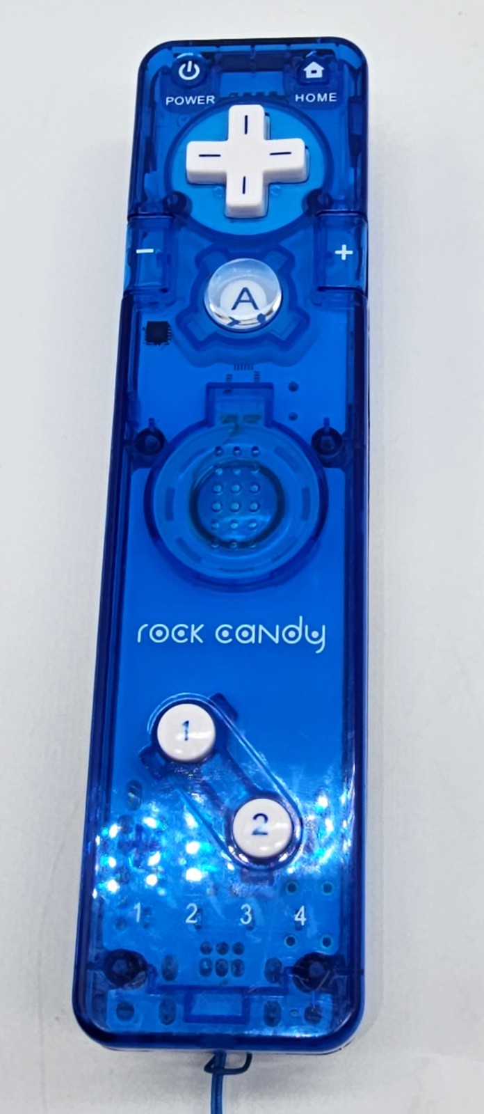 Rock Candy Wireless Controller for Nintendo Wii Blue Translucent PDP Remote