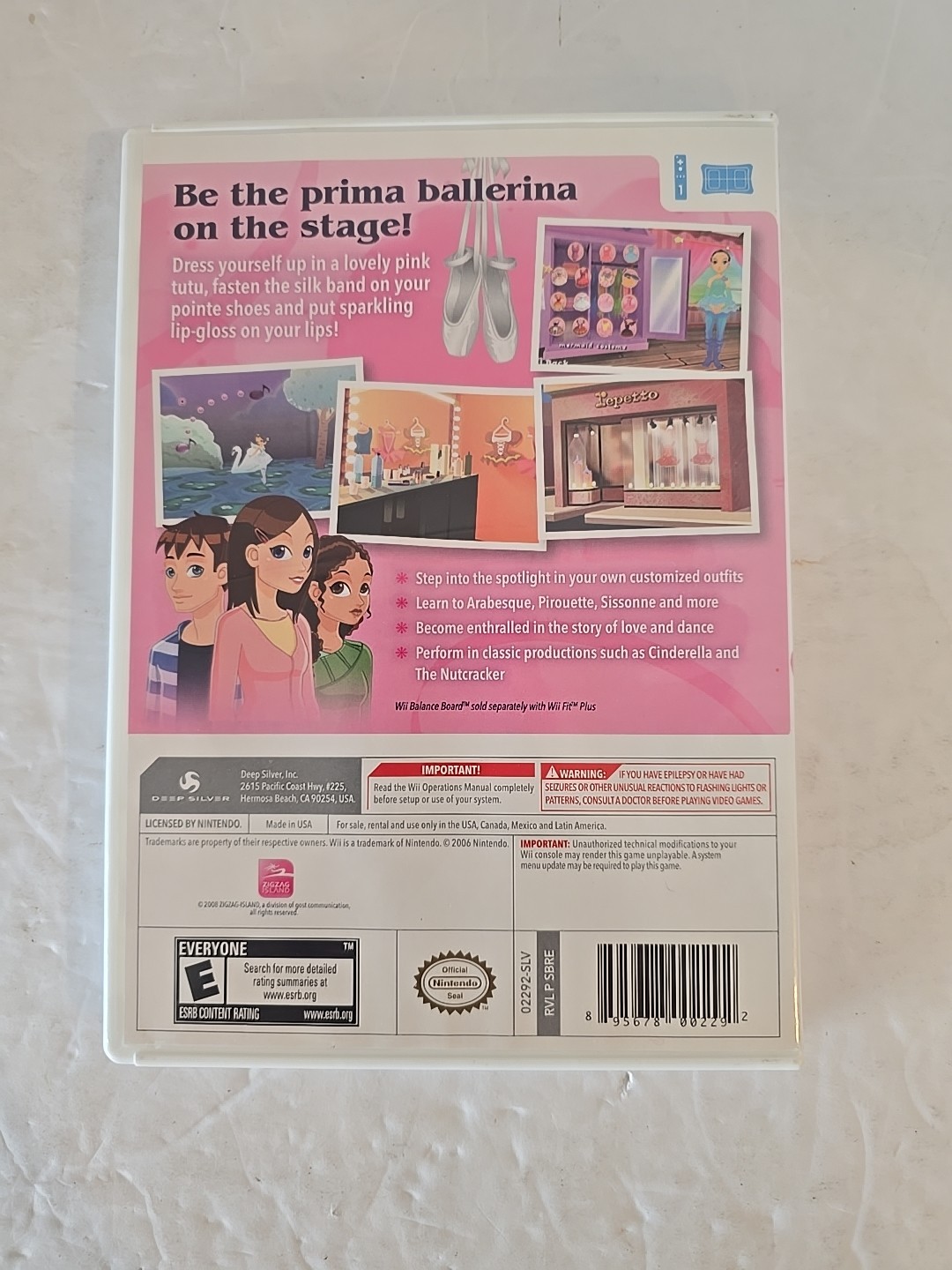 Let’s Play Ballerina – Nintendo Wii – CIB