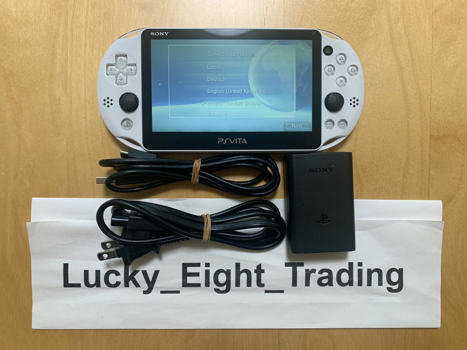 PS Vita Glacier White PCH 2000 ZA22 Console Charger PSV Slim [CC]