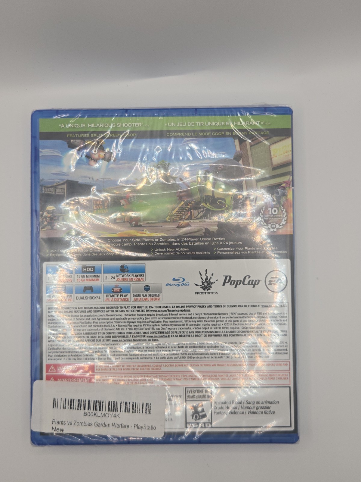 Plants vs. Zombies: Garden Warfare (Sony PlayStation 4, 2014) SEALED, FAST SHIP