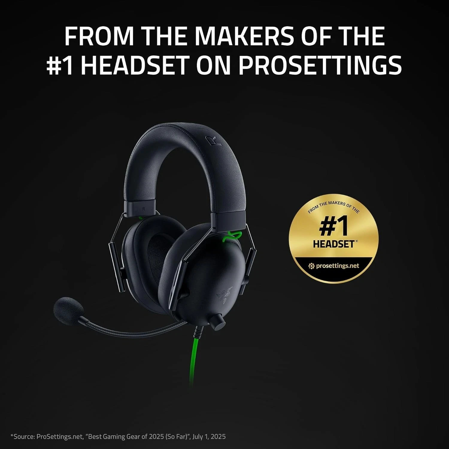 Razer BlackShark V2 X Wired Gaming Headset Black 7.1 Surround Noise Cancelling