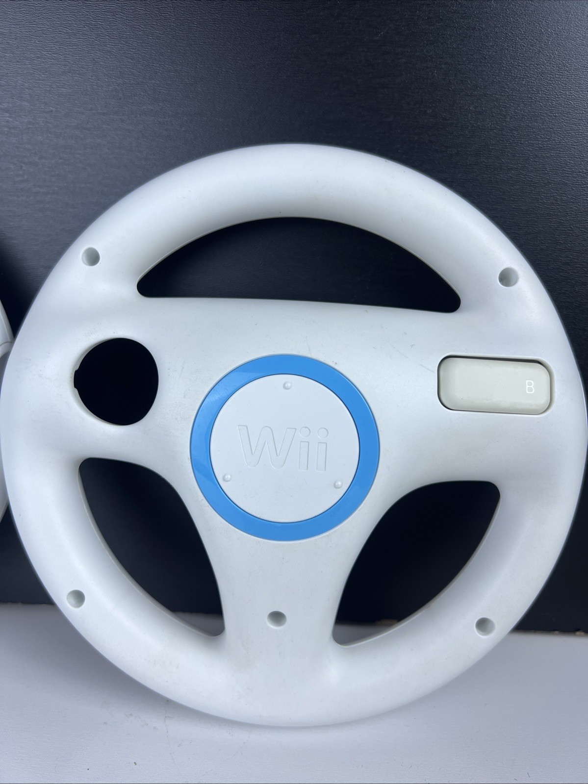 Genuine Nintendo Wii Wheel White Mario Kart Lot of 2 OEM RVL-024