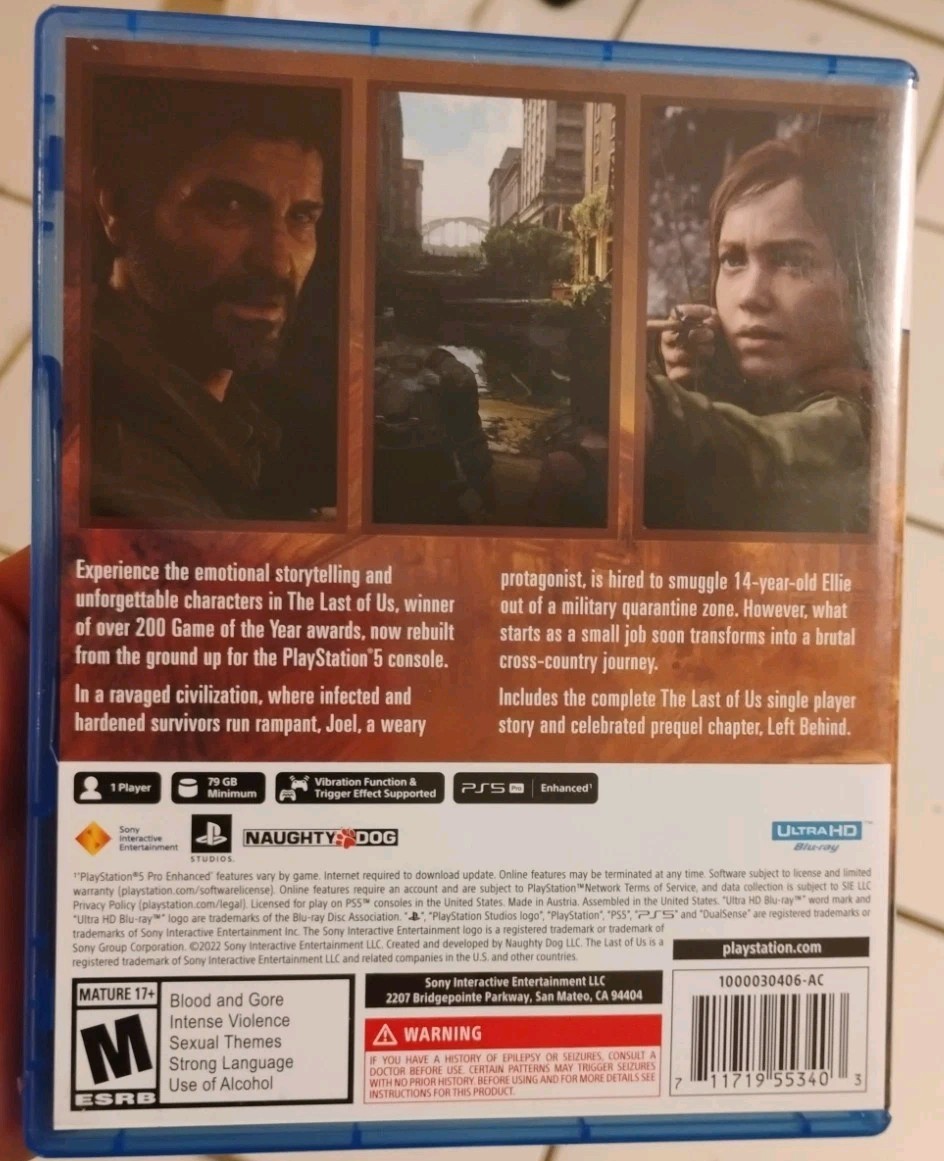 The Last of Us Part I PS5 Action & Adventure Case Disc