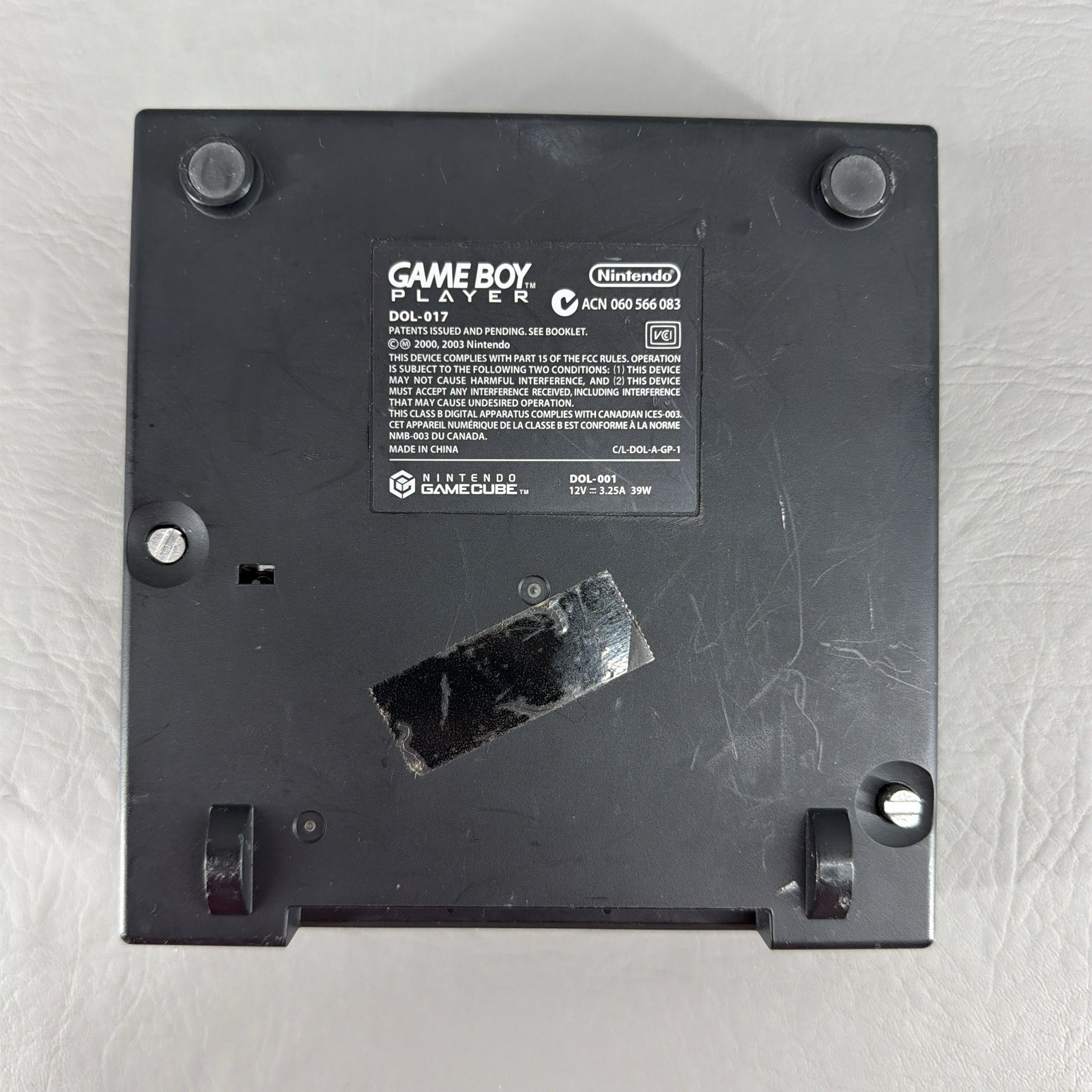 Nintendo GameCube GameBoy Player DOL-017 Cartridge Adapter Only Black – Tested
