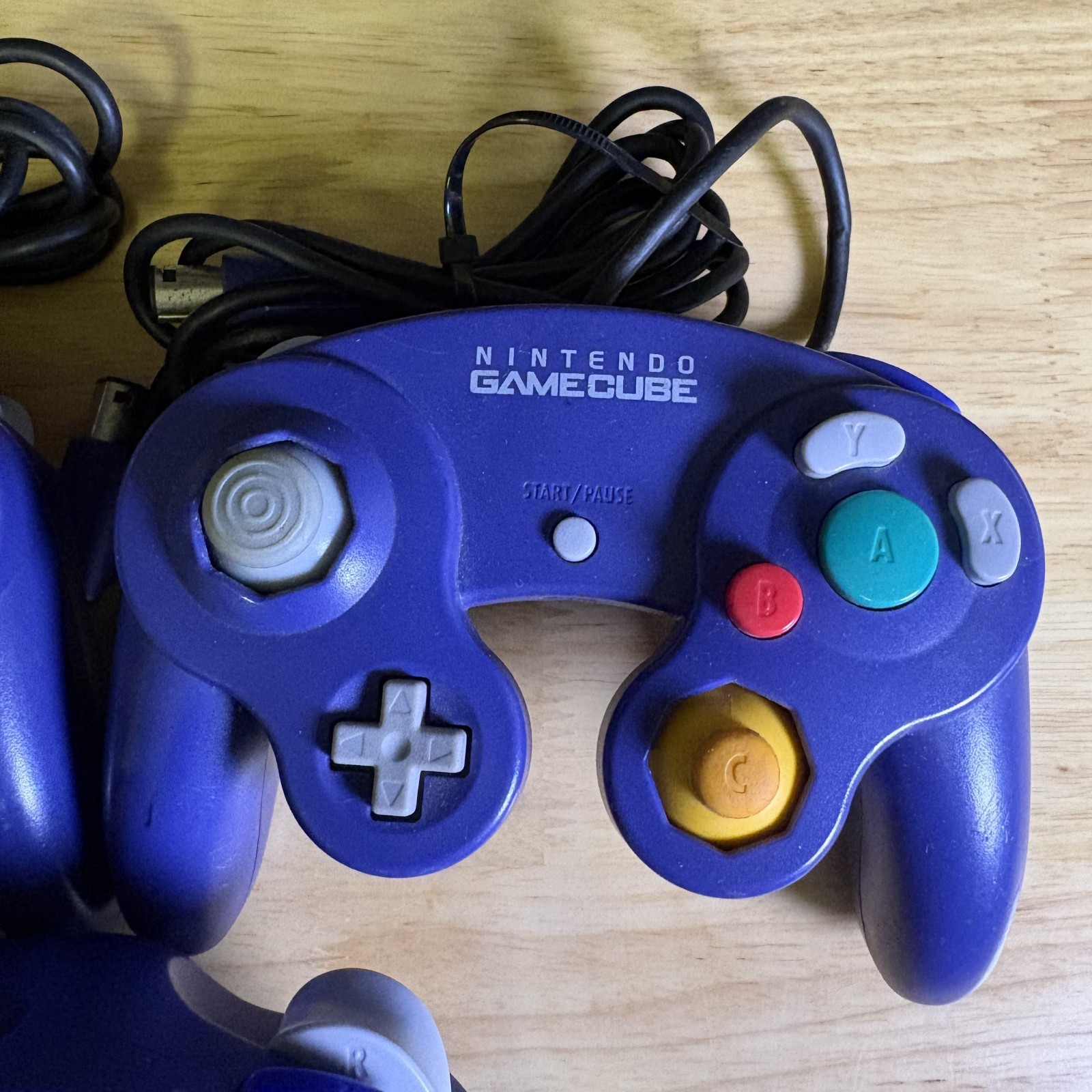 Lot 5 Nintendo Gamecube Indigo Controller OEM DOL-003 Purple UNTESTED PARTS