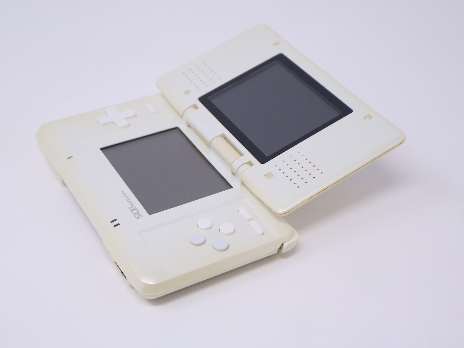 Nintendo DS Handheld System Tested Working Pure White w/ Charger & Stylus