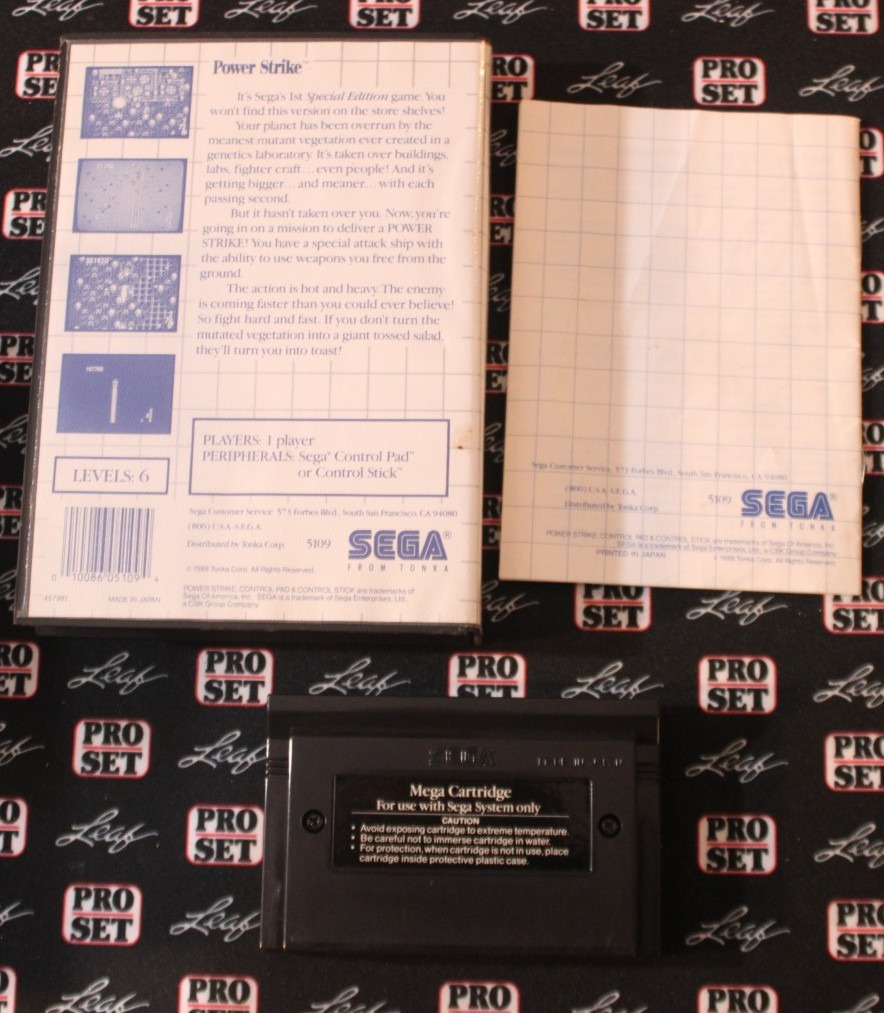 Power Strike – Sega Master System 1988 SMS – COMPLETE IN BOX! Rare Vintage