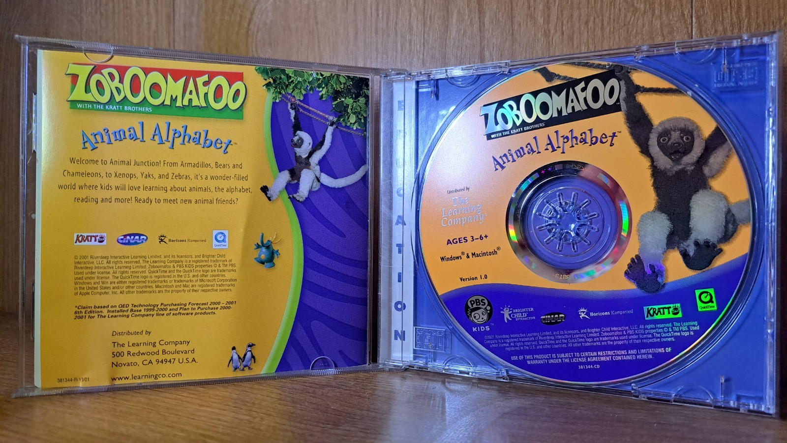 Video Game PC Zoboomafoo Animal Alphabet Discover animal A to Z