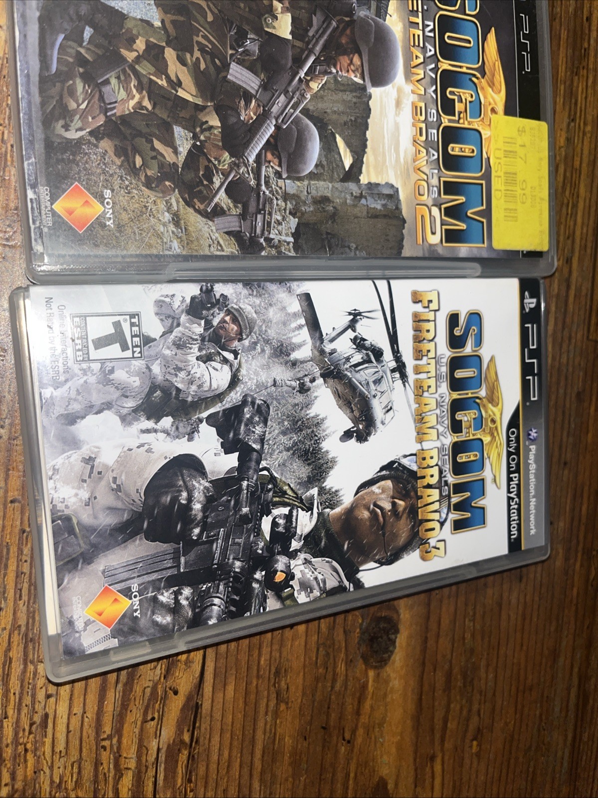 SOCOM US Navy Seals Sony PSP Trilogy Bundle Fireteam Bravo 1 2 3