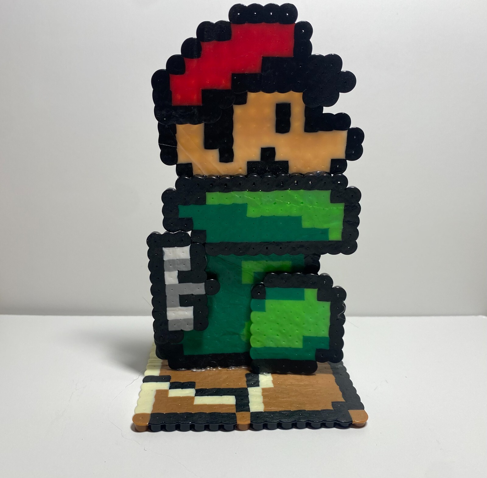 Super Mario Bros Mario in Flying Boot 3″ x 5.5″ 3D Custom Pixel Art